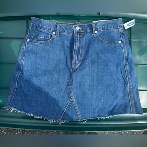 Old Navy size 10 high waist Denim Mini Skirt nwt